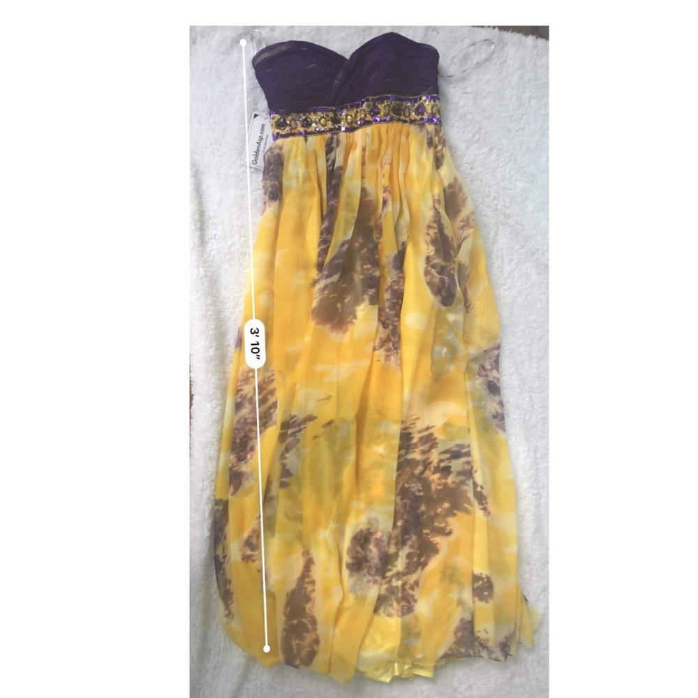 Adna Designs Strapless Vibrant Sheath Size 8 Dress - Picture 5 of 6